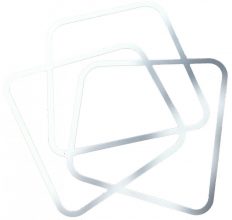 “Jean-Baptiste Sibertin-Blanc ha creado una colección en HI-MACS para la muestra: una consola, un espejo y una lámpara de neón.”