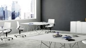 "Los últimos proyectos presentados por el diseñador Aitor García de Vicuña de AGV Estudio, son tres colecciones de equipamientos para espacios de trabajo y oficinas, producidas por la empresa portuguesa Famo"