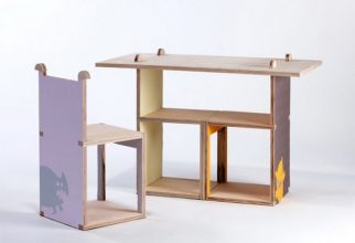 "Cherry es una silla modular de madera contrachapada, creada por la diseñadora industrial Yael Tandler."