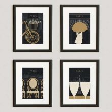 “Posters a gusto del consumidor y unos sencillos marcos negros para una pared llena de personalidad y de lo más atractiva”