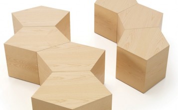 "La mesa Pent diseñada por Dsignio para Beltà se presenta como un puzzle con el que jugar a crear la forma que más se adapte a tus necesidades, las posibilidades son infinitas"