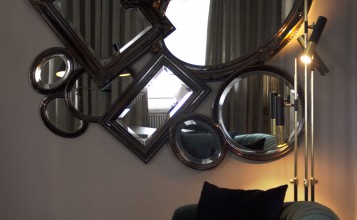 Una suite de hotel con glamour