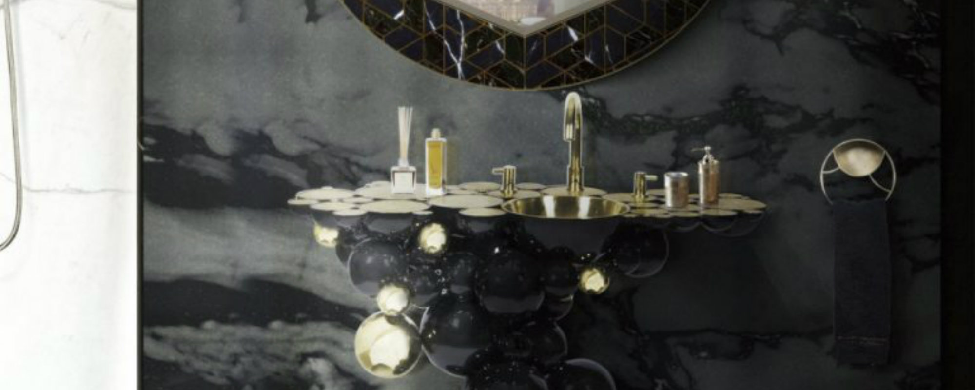 Ideas para Decorar: Tonos negros para una decoracion de cuarto de baño