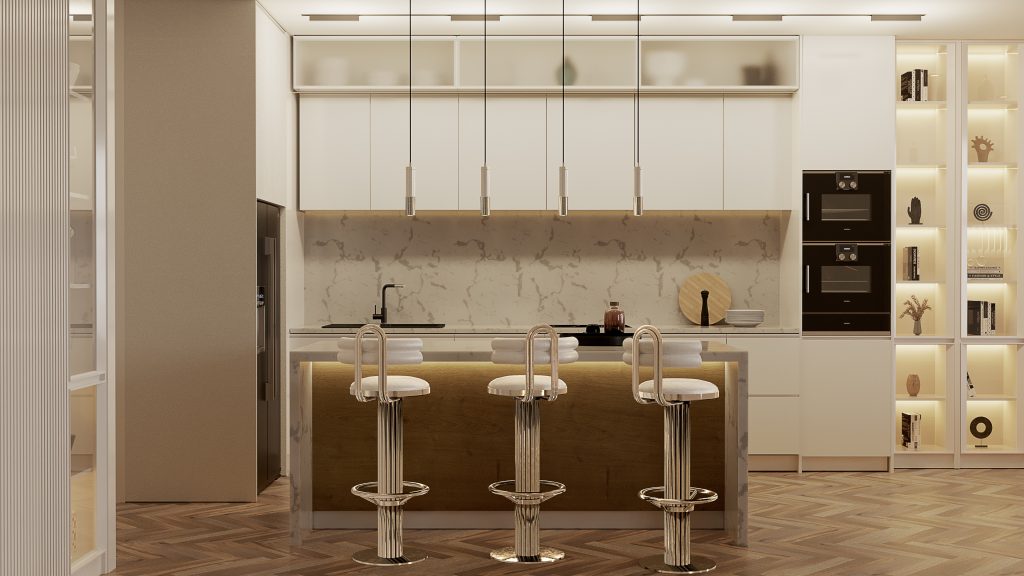 Ático lujuoso: Una casa poderosa con un estilo de medio de siglo