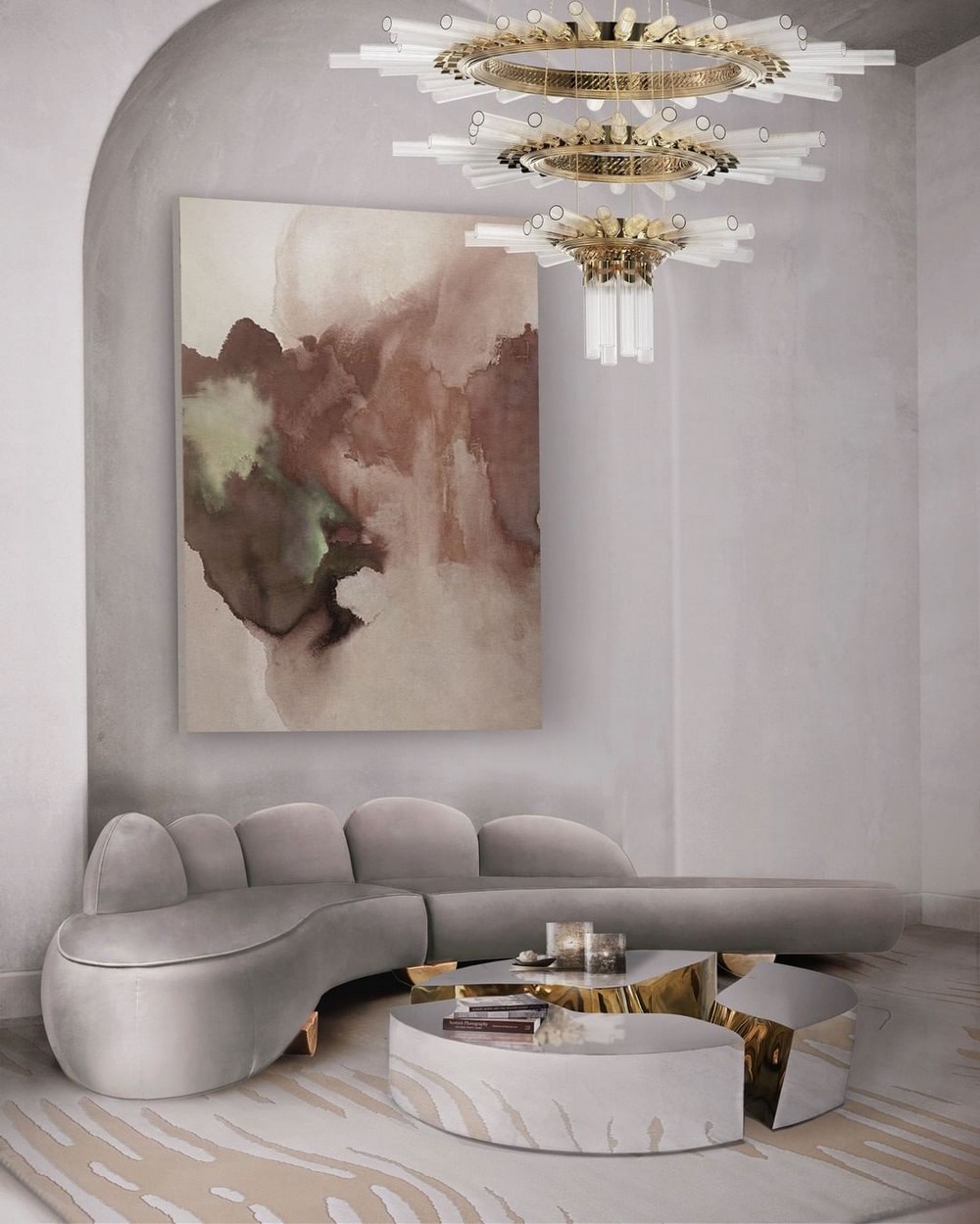 Sala de estar lujuosa: Inspiraciónes con un Diseño de Interior moderno