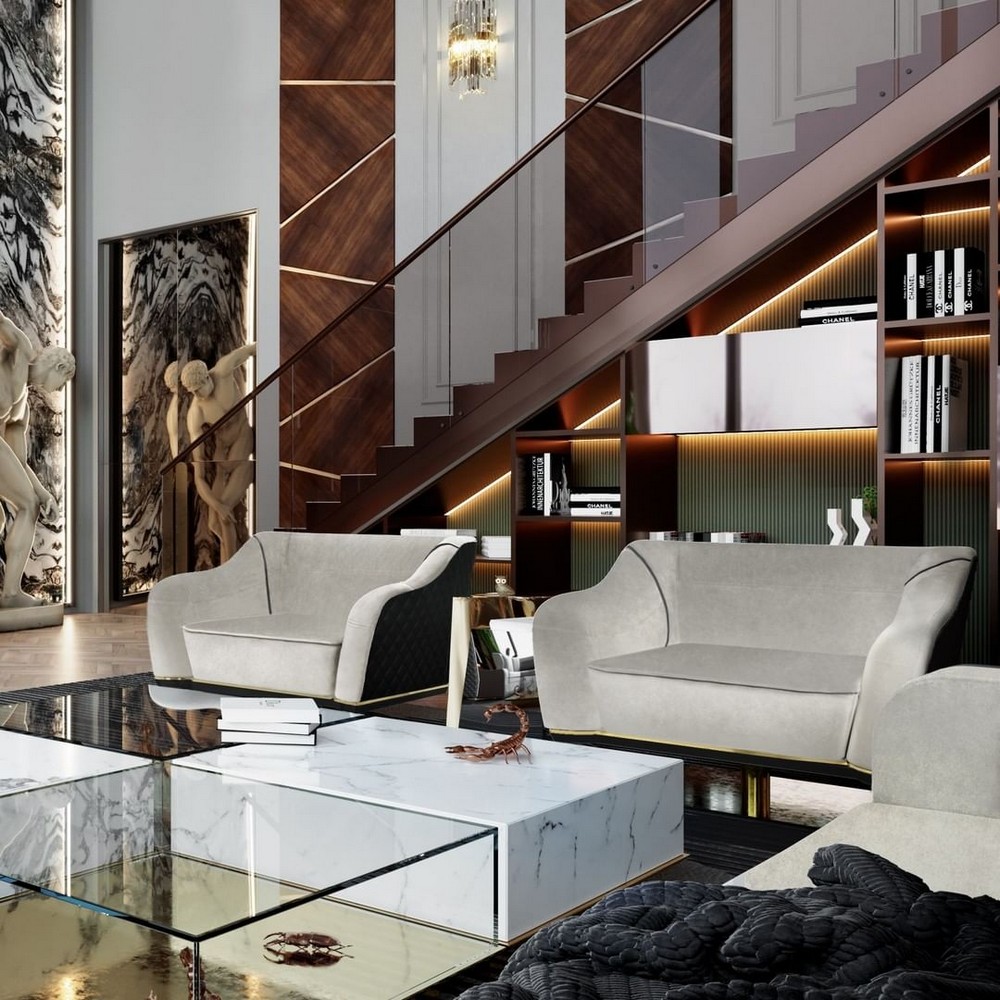 Sala de estar lujuosa: Inspiraciónes con un Diseño de Interior moderno